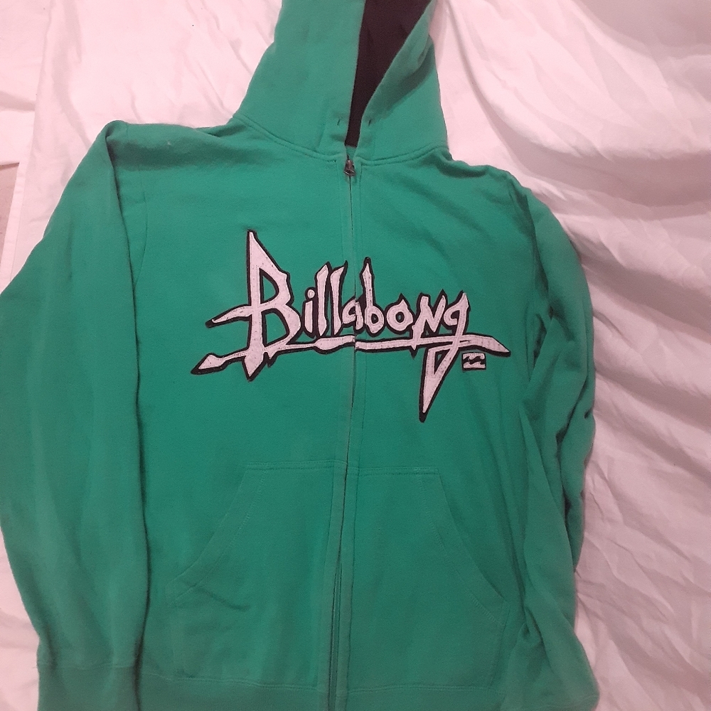 Green Bilabong Hoddie